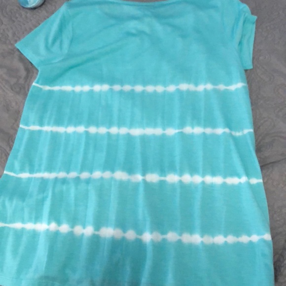 Teal Mudd Flowey Top - Picture 5 of 5